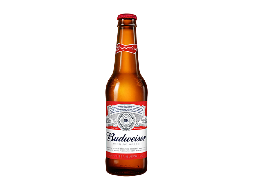 3 x Budweiser Bottles