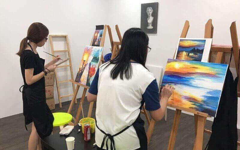 3 Hours Art Jamming Workshop for 2 pax with Complimentary Drinks at MuzArt East Coast - Get Deals, Cashback and Rewards with ShopBack GO