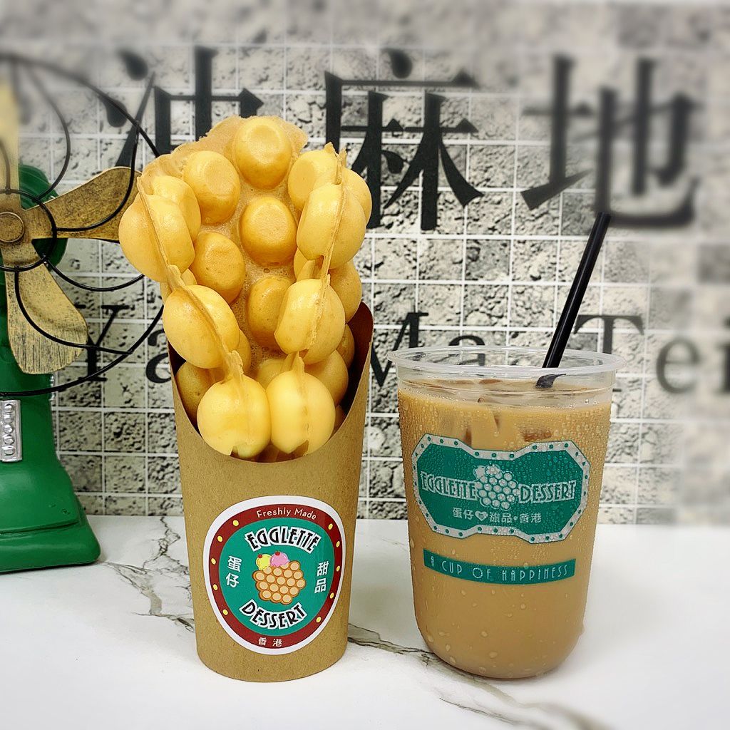 1 x Egglette (Original) + 1 x Hong Kong Milk Tea (Cold) at Egglette & Dessert - Get Deals, Cashback and Rewards with ShopBack GO