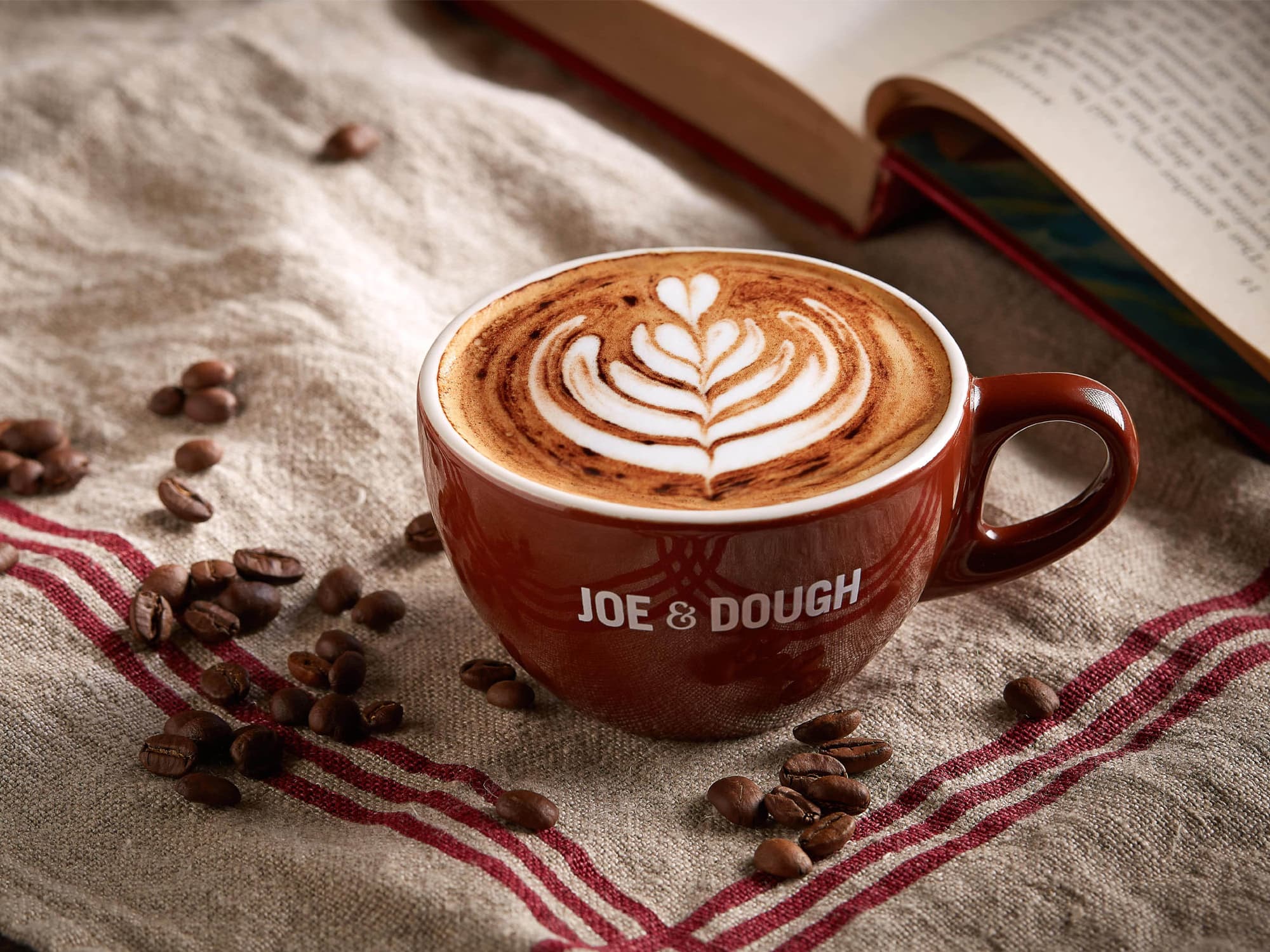 1 x Large Hot Caffe Latte / Cappuccino / Flat White / Americano (Takeaway) at Joe & Dough - Get Deals, Cashback and Rewards with ShopBack GO