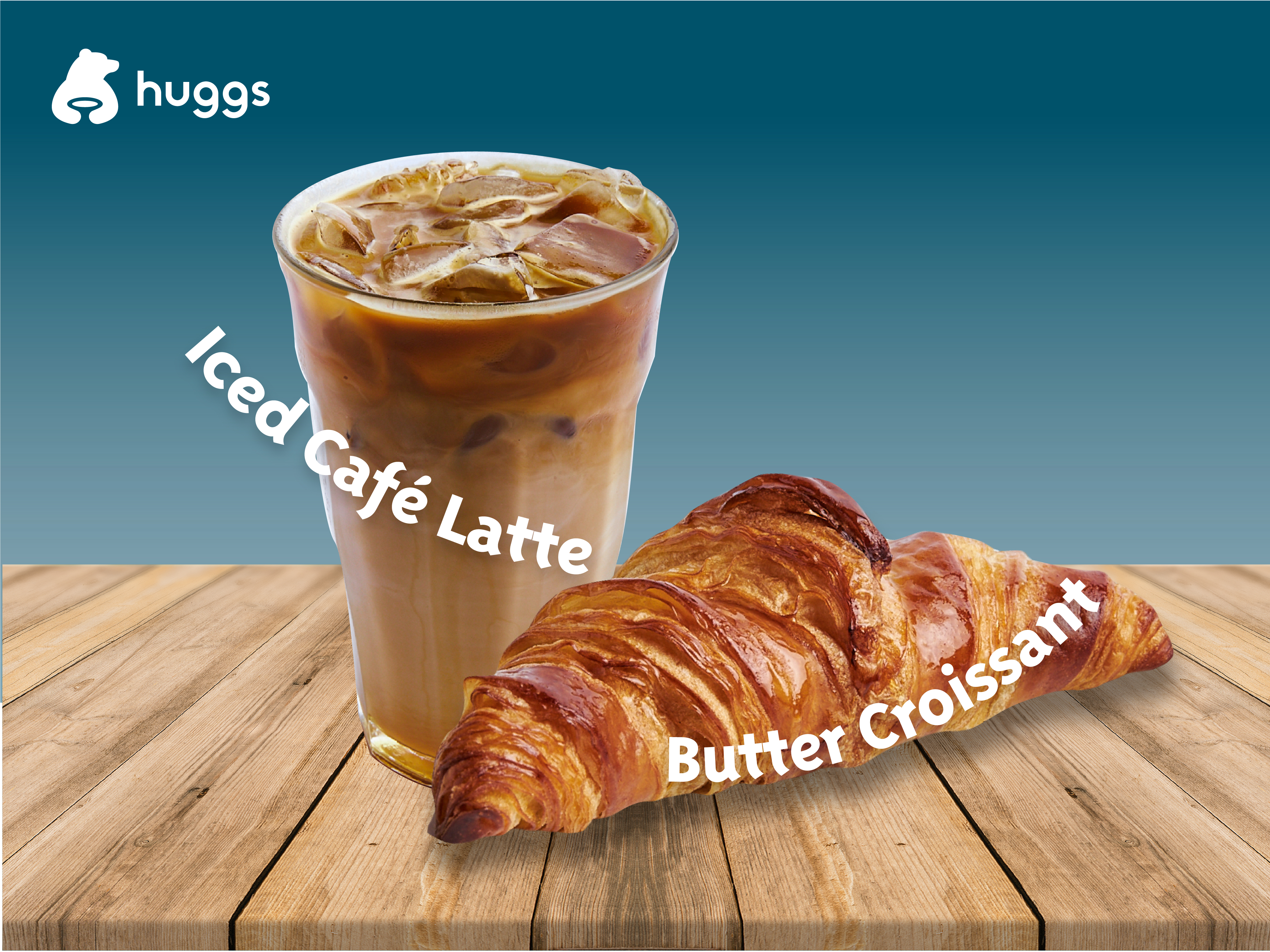 1 x Iced Latte + Butter Croissant