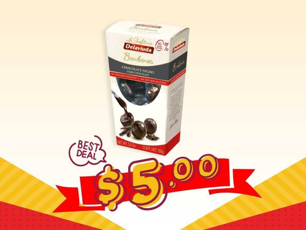 1 x El Almendro NSA Dark Chocolate Bombones (150 g)
