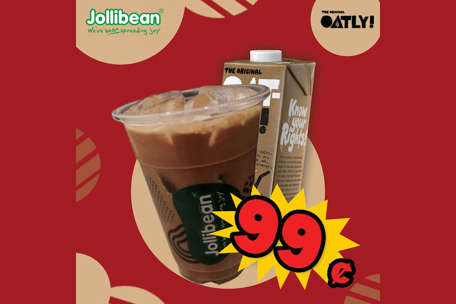1 x Jollibean Iced Chocolate Oatly Drink [Limited Stock]