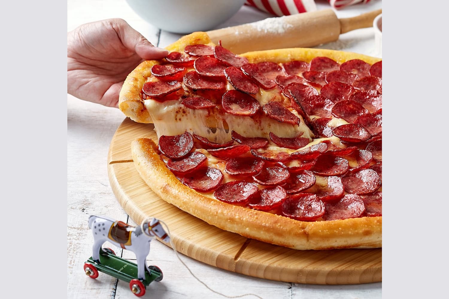 1 x party pepperoni pizza slice