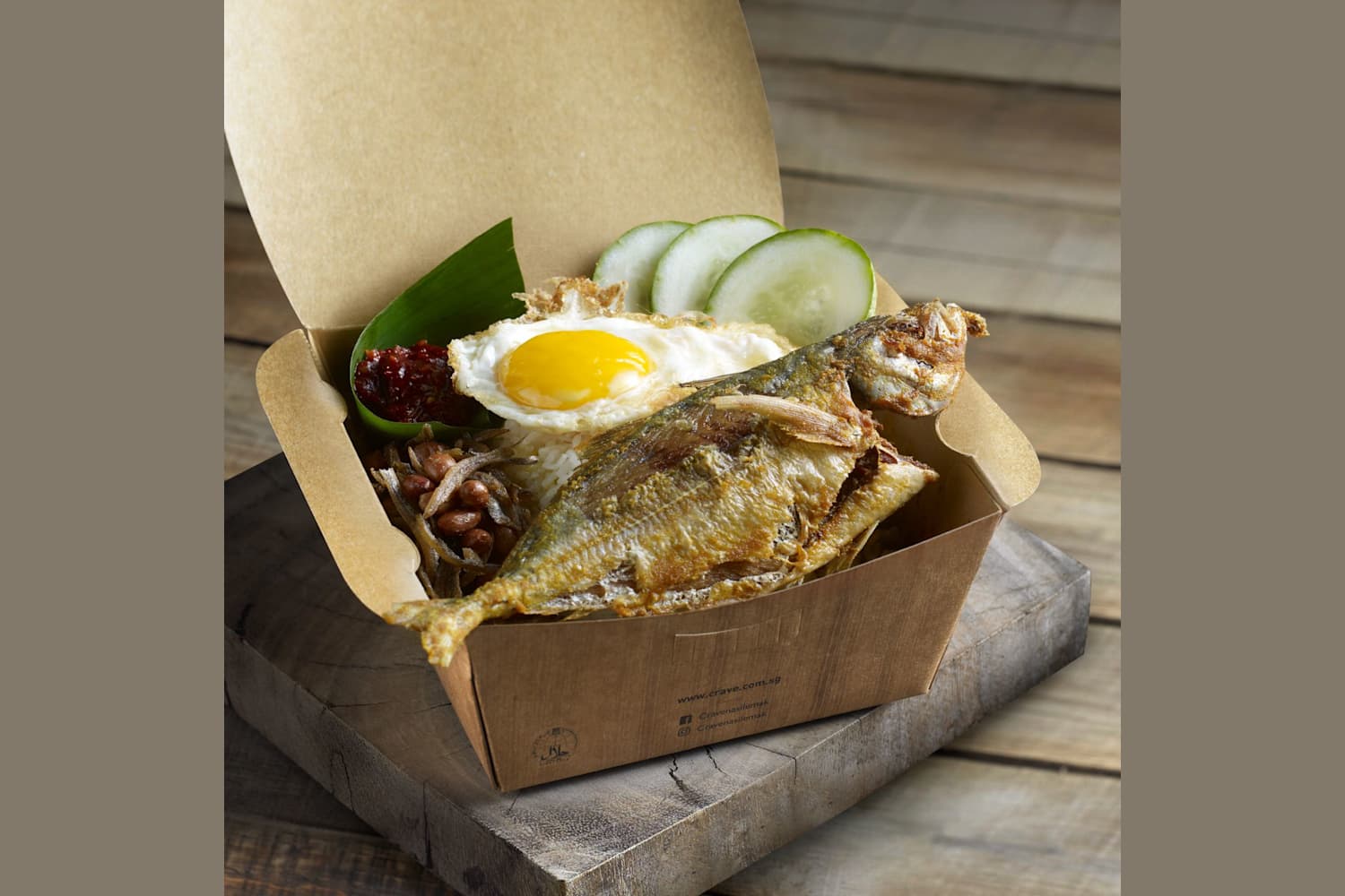 1 x Nasi Lemak with Selar Fish [Exclusive Deal] at CRAVE - Get Deals, Cashback and Rewards with ShopBack GO