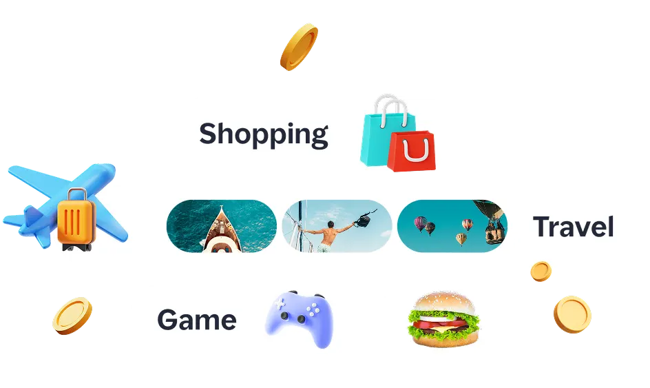 Shop, book trips, and play games to earn Cashback