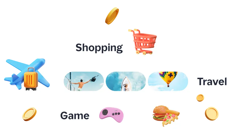 Shop, book trips, and play games to earn Cashback