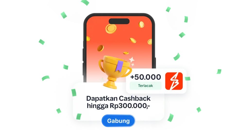 Lebih banyak cara untuk mendapatkan penghasilan, lebih banyak Cashback untuk dinikmati