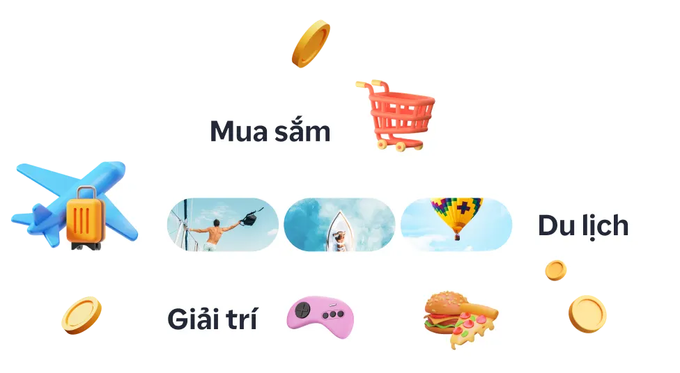 Mua sắm, đặt đơn du lịch và giải trí để Hoàn Tiền