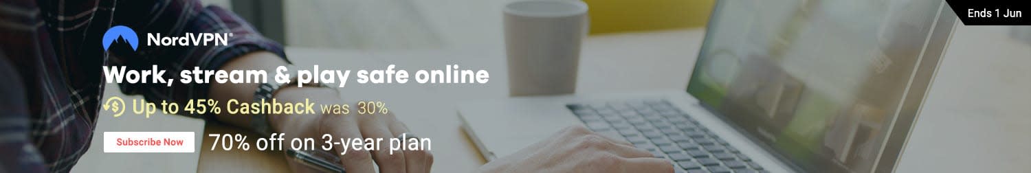 NordVPN: Work, stream & play safe online