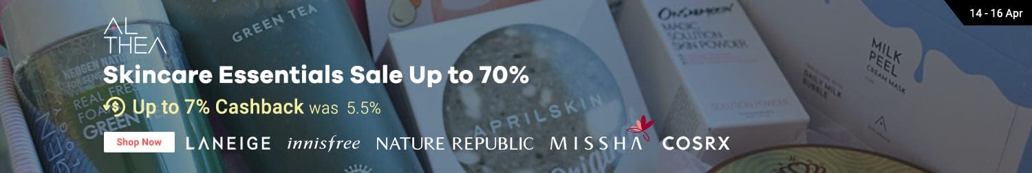 Althea: Skincare Essentials Sale Up to 70% off
