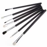 Oem New Pro Makeup Cosmetic Brush Set Eye Shadow Eyebrow Brush Tools 7 PCs (Color:Black)