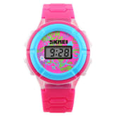 Cross-line Kids Children Luminous Quartz Digital Wristwatch Red (Intl)