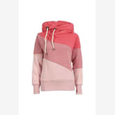 Hequ Women Slim Color Mosaic Hoodie (Red) (Intl)