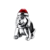 Romacci S925 Sterling Silver Puppy Dog Electroplated Bead Enameled Red for 3mm Lucky Charm Bracelet DIY Fine Women Jewelry(Intl)