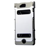 R-just Armor King Inoxcase Metal Plate Case for Iphone 4 4S - Silver-Putih