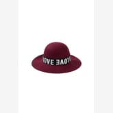Jaza JAZA European Style Letters Printed Retro Dome Hat (Brown)