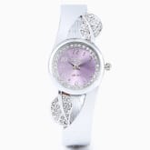 2015 New 1Pc Fashion Student Children Bangle Cuff Round Watch Women Leaves U Choose 16Cm M2718 (Intl)
