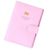 Letter Embellishment Hasp Design Passport Holder(Pink) - Intl