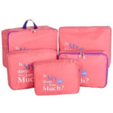 Joylivecy 5Pcs Travel Clothes Underwear Organizer Storage Bag Red - Intl