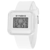 Synoke REGU Students' Waterproof Night Vision LED Digital Jelly Watch with Rubber Band (White) (Intl)
