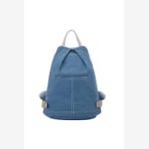 Foxnovo Women's Girls Casual Preppy Style Canvas Backpack Rucksack School Bag Travel Bag Blue