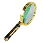 360wish 360WISH 90mm Gold Tone Dragon Pattern Metal Handheld 5X Loupe Magnifying Glass
