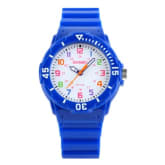 Skmei Boy's Fashion Quartz Watch With Water Resistant Jelly Wristwatch(Blue)