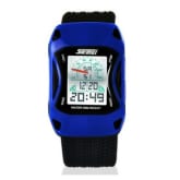 Skmei Boy's Creative Car-shaped Watch With Waterproof Electronic Children Wristwatches(Blue)