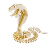 Foxnovo DIY 3D Assembly Wooden Animal Snake Jigsaw Puzzle Educational Toy for Children and Adults