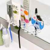 Clothingloves ClothingLoves Flower Suction Wall Toothbrush Holder (Blue)