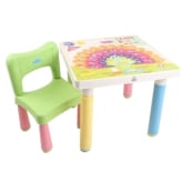 Claris Set 1 Bangku Anak Kidzone dan Meja Anak Fantastik - Hijau