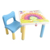 Claris Set 1 Bangku Anak Kidzone dan Meja Anak Fantastik - Biru