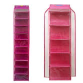D'cheryl D'CHERYL Hanging Shoes and Bags Organizer Zipper Set HSBOZ-ST - Magenta