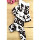 Imixlot Winter Warm Small Dog Pet Clothes Apparel Hoodie Jumpsuit Pants (Coffee)