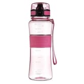 Swig Savvy 18 Oz Tritan Water Bottle Eco Friendly & BPA-Free Plastic ,Leak Free One-Click Flip Top open Ideal For Sports Yoga, Camping, Biking, & Jogging . (Red)