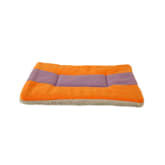 Lt365 LT365 Super Soft Fleece Pet Bed Mats Puppy Dog Cat Sleeping Cushion Mat 47*34cm - Orange + Purple/M