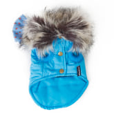 Bolehdeals BolehDeals Luxury Pet Dog Winter Warm Coat Jacket Vest with Bowknot Blue S