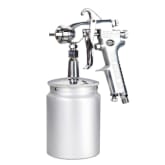 Valianto Nozzle Size 1.0mm W71-S Siphon Feed Air Spray Gun Silver