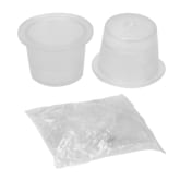 200pcs Plastic Meduim Tattoo Ink Cups Caps Holder Supplies-B016