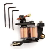 Tattoo Machine Gun Shader Liner 8 Wrap Coils Alloy Black Professional(Export) - Intl