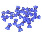 Oem Sunwonder 20PCS/Set 3D Glitters Bow Tie Rhinestones Nail Art Tips DIY Decoration Blue(Export)(Intl)