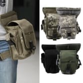 OH Outdoor Tactical Military Drop Leg Bag Panel Utility Waist Belt Pouch Bag