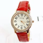 Jiangyuyan JIANGYUYAN louiwill Quartz Watch Brand Women Hot Sale New Fashion Crystal Rhinestone Diamonds Luxury Top Quality Free Shipping (Red)