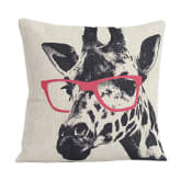 Blue Lans Blue lans Bluelans Giraffe Square Linen Cotton Throw Pillow Cases Car Home Decor Sofa Cushion Cover