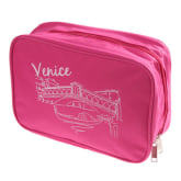 Vakind VAKIND Wash Bag Toiletry Toiletries Travel Make Up Mens Ladies Hanging Rose red