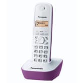 Panasonic Kx-Tg1611 Cordless Telephone With Caller Id Inbuilt Purple