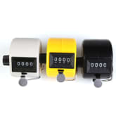 Digital Chrome Hand held Tally Clicker Counter 4 Digit Number Clicker Golf #8056