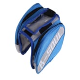 HKS New MTB/Bike Bicycle Frame Pannier Double-Saddle Front Tube Bag Light Blue