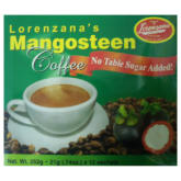 Lorenzana's Mangosteen Coffee, Sugar Free, Box of 12 sachets